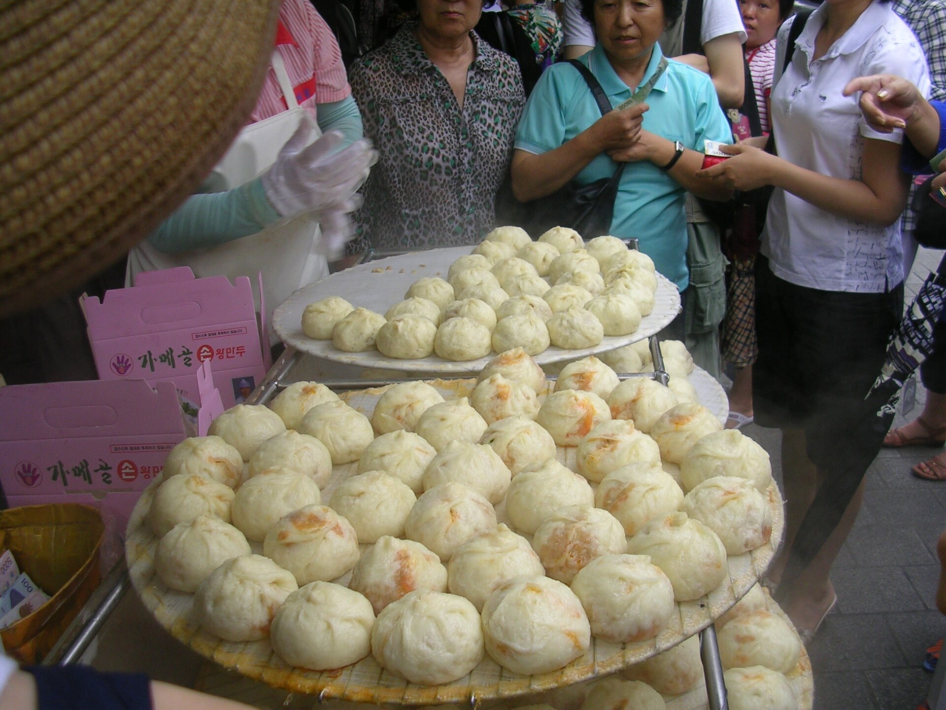 교자만두 접시 전체 모습